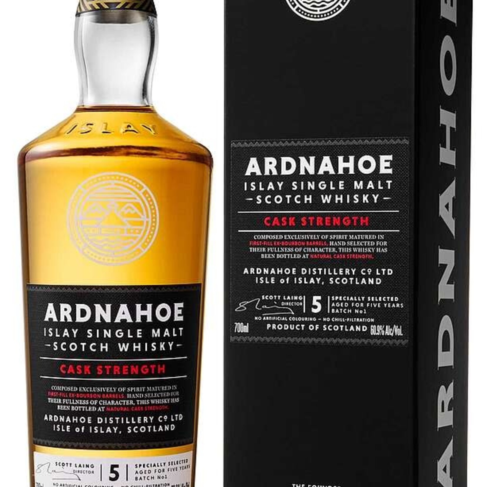 Ardnahoe 5Y Cask Strength 61% 70cl