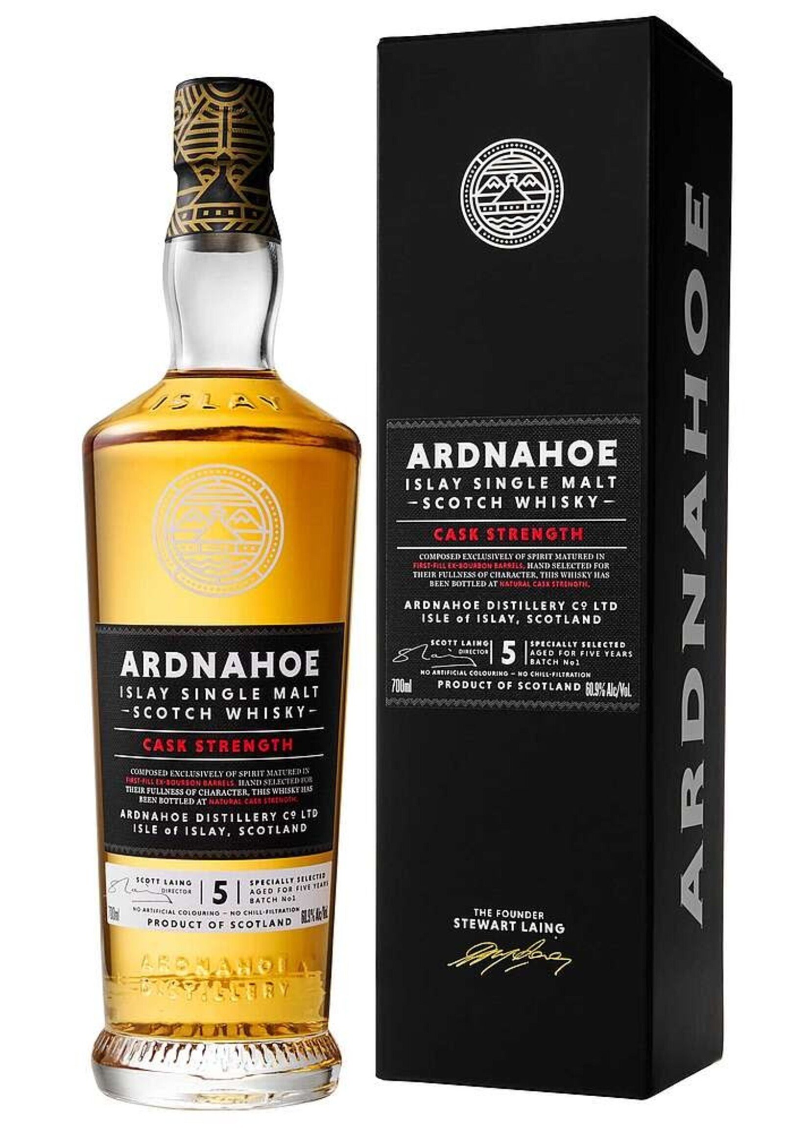 Ardnahoe 5Y Cask Strength 61% 70cl
