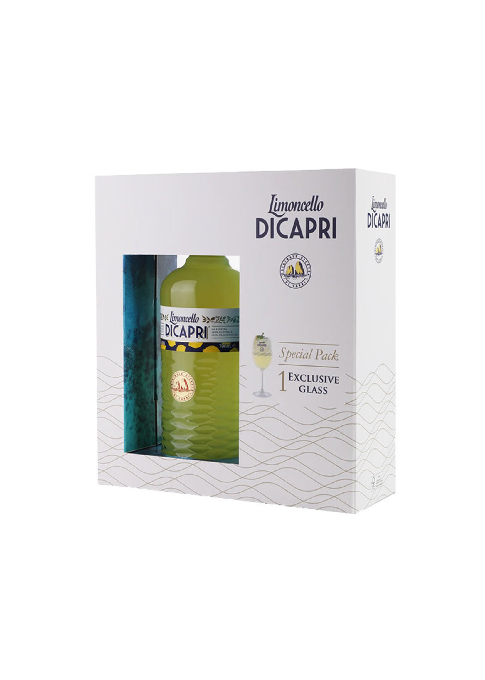Limoncello Di Capri + Glas Gift 30% 70cl