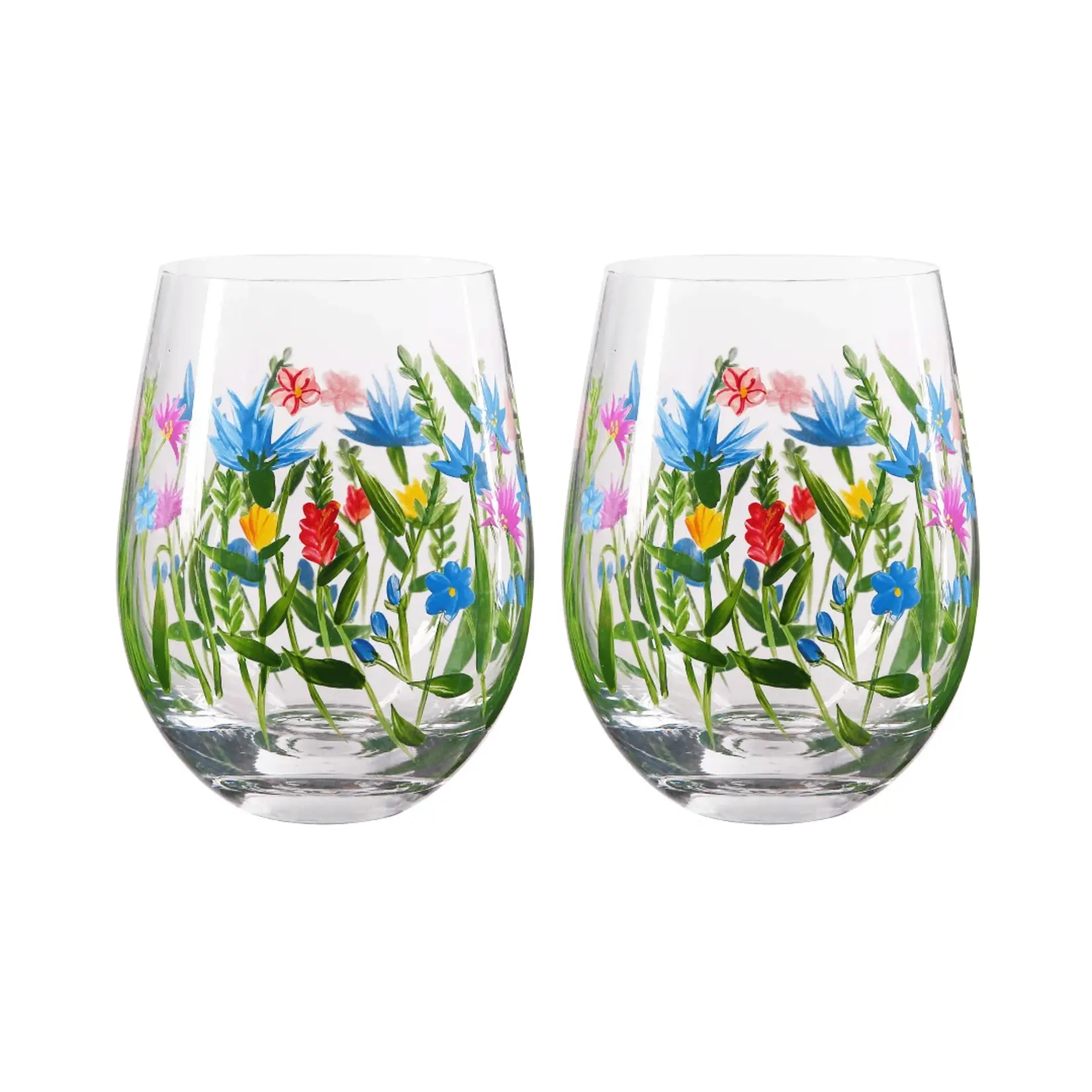 Flora Tumbler Glass Flowerfield 2-Pack Giftbox
