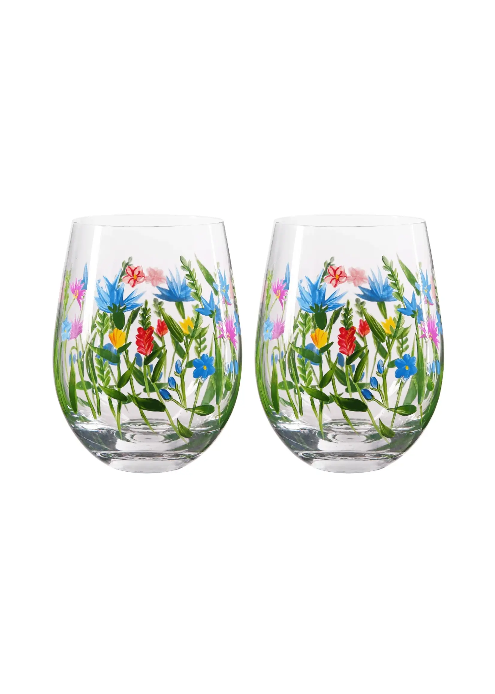 Flora Tumbler Glass Flowerfield 2-Pack Giftbox