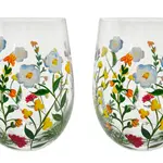 Flora Tumbler Glass Meadowsweet 2-Pack Giftbox