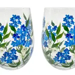 Flora Tumbler Glass Forgetmenot 2-Pack Giftbox