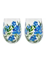 Flora Tumbler Glass Forgetmenot 2-Pack Giftbox