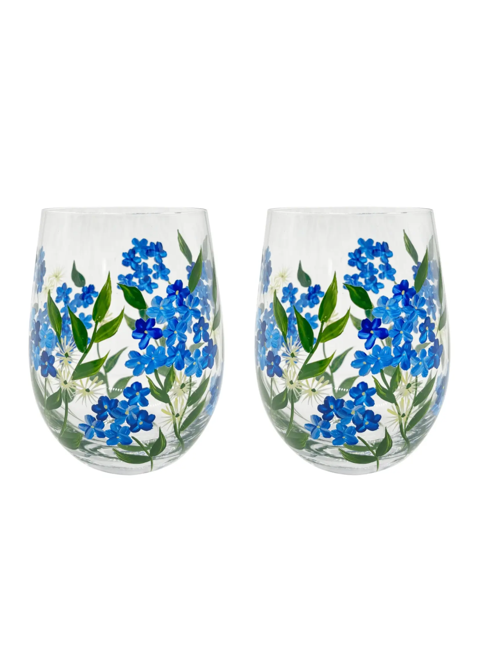 Flora Tumbler Glass Forgetmenot 2-Pack Giftbox