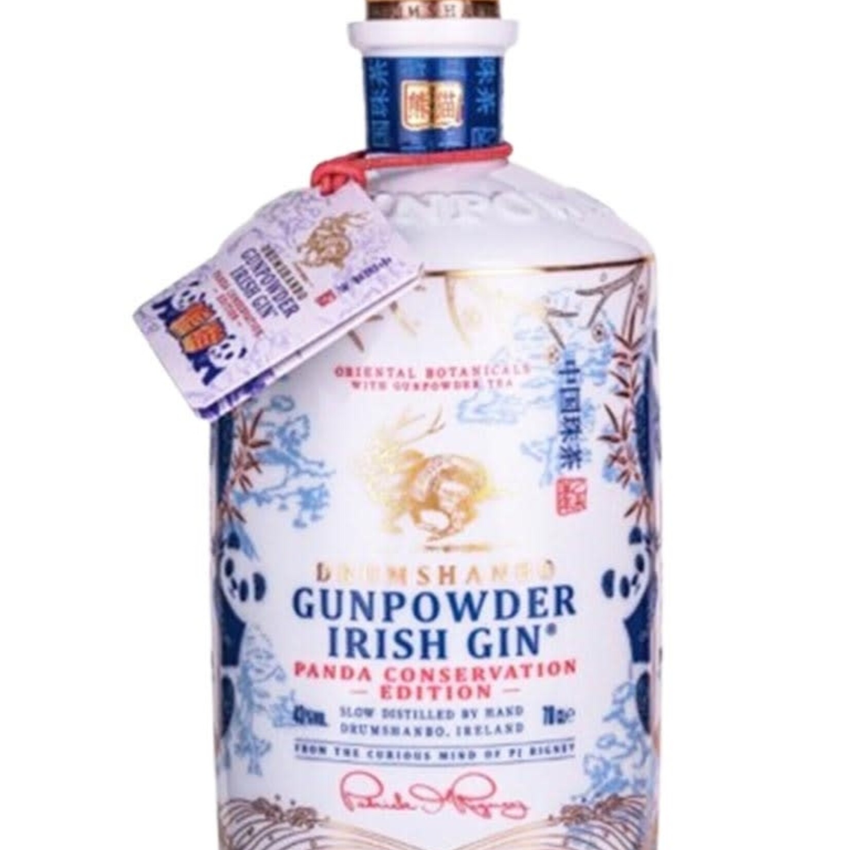 Drumshanbo Gunpowder Gin Panda Conservation Ceramic Bottle 43% 70cl