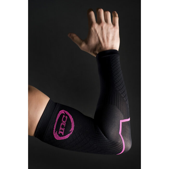 INC PRO Compressie Arm Sleeves - Zwart / Roze