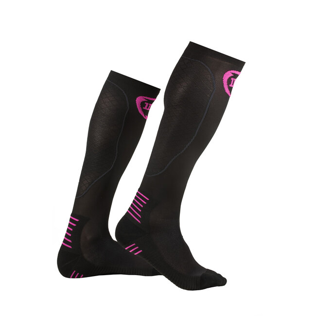 INC PRO Compressiekousen zwart / roze