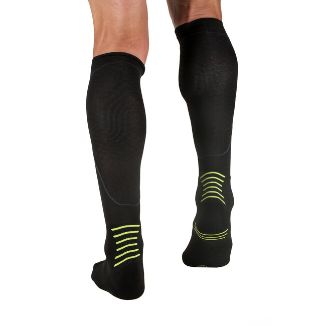 INC PRO Compressiekousen zwart / groen