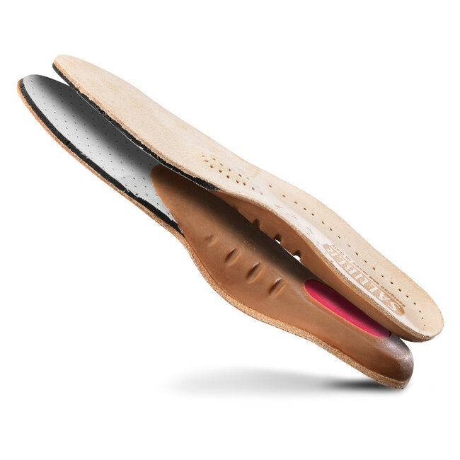Saluber Doorgezakte Voorvoet steunzool met leer