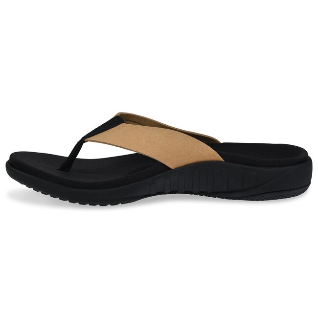 Spenco Slippers Yumi Pure dames - Black/Tan