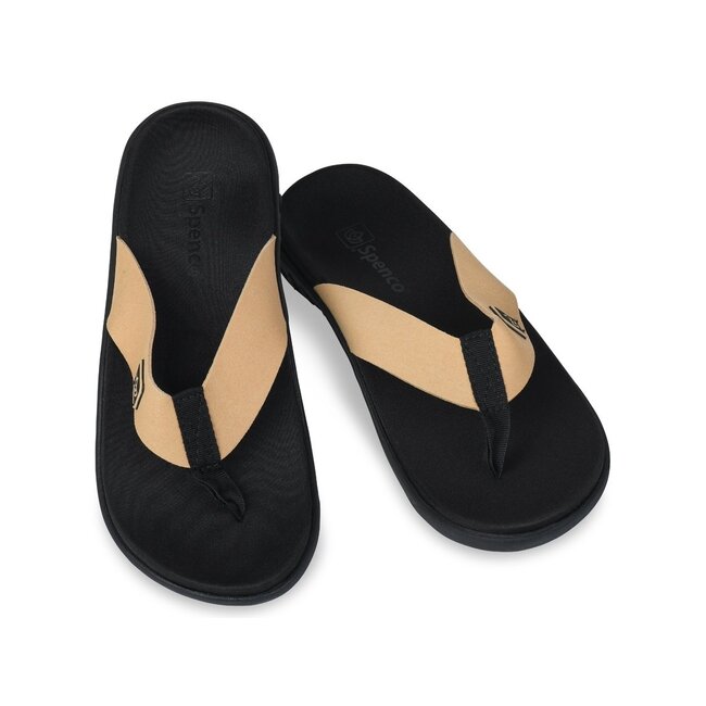 Spenco Slippers Yumi Pure dames - Black/Tan
