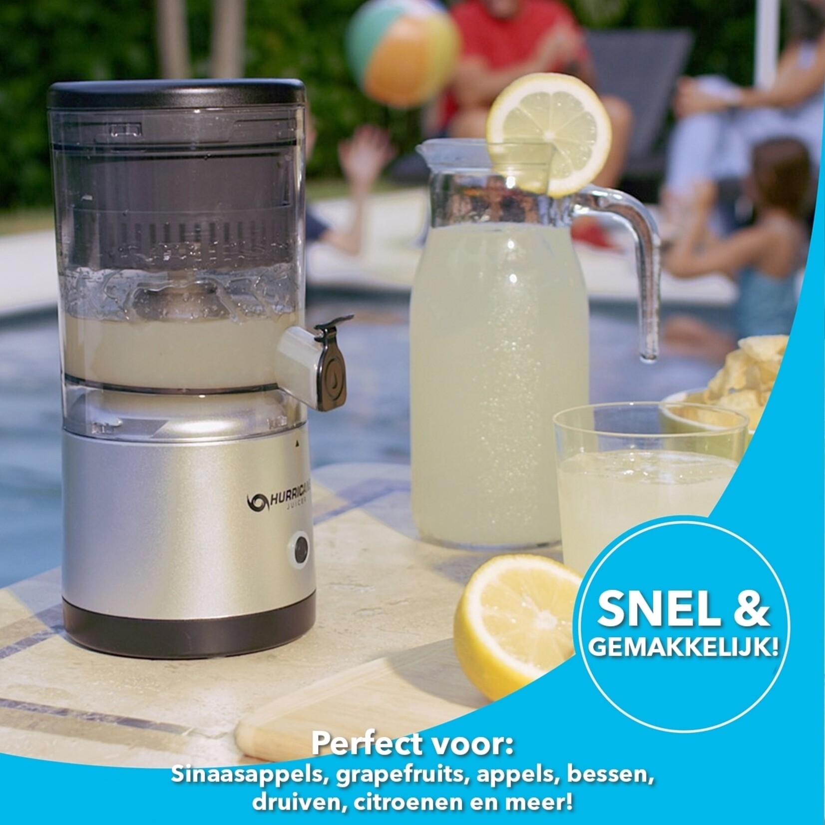 Nexxt Hurricane Juicer - Sapcentrifuge - Draadloos