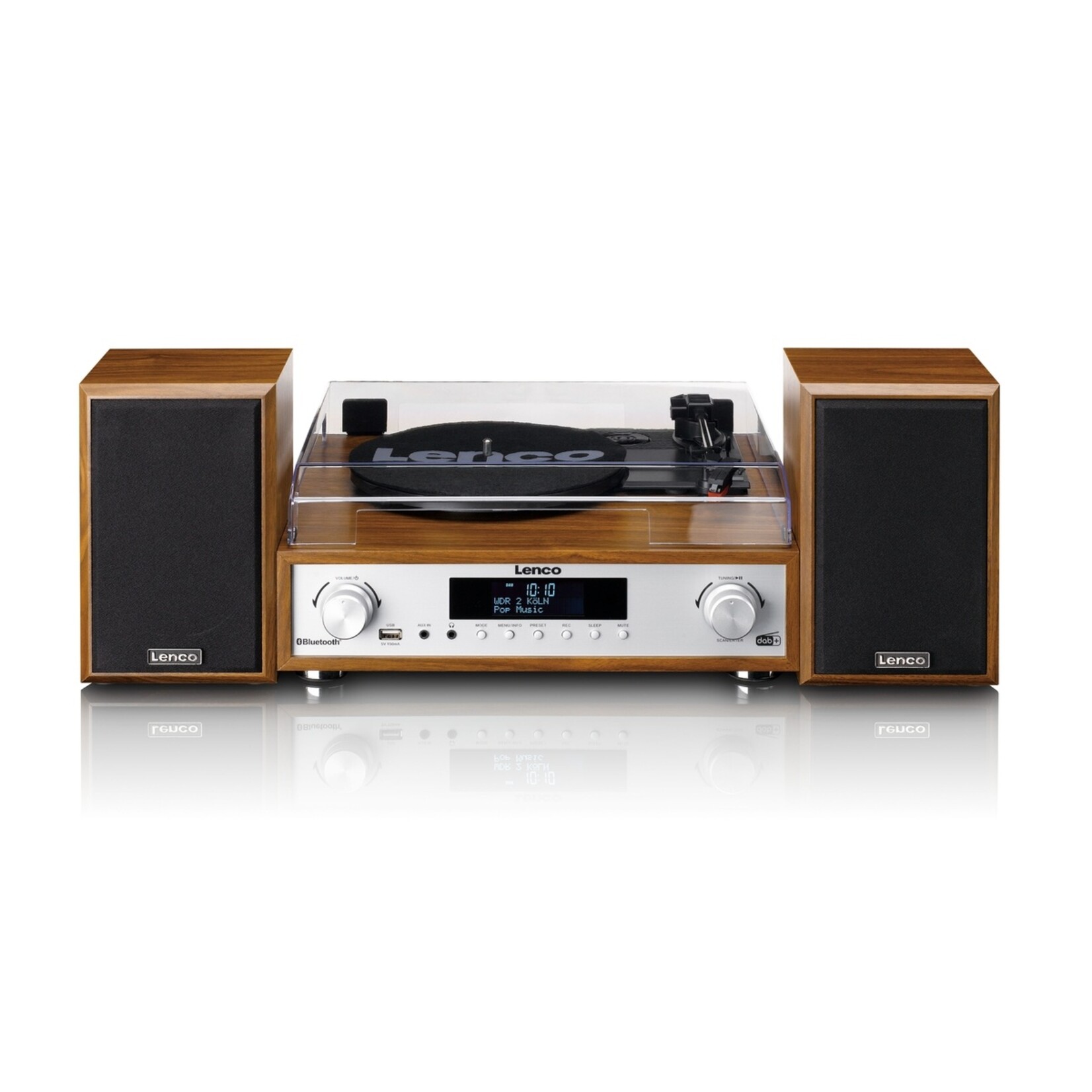 Lenco Lenco MC-160WD Stereo Set met Platenspeler - Radio en Bluetooth