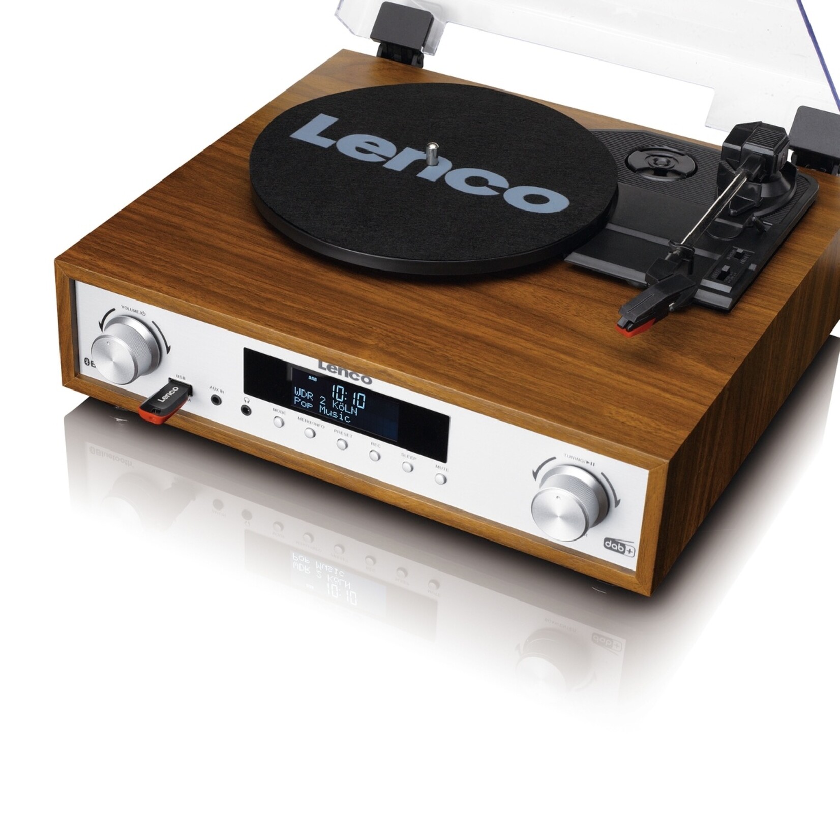 Lenco Lenco MC-160WD Stereo Set met Platenspeler - Radio en Bluetooth