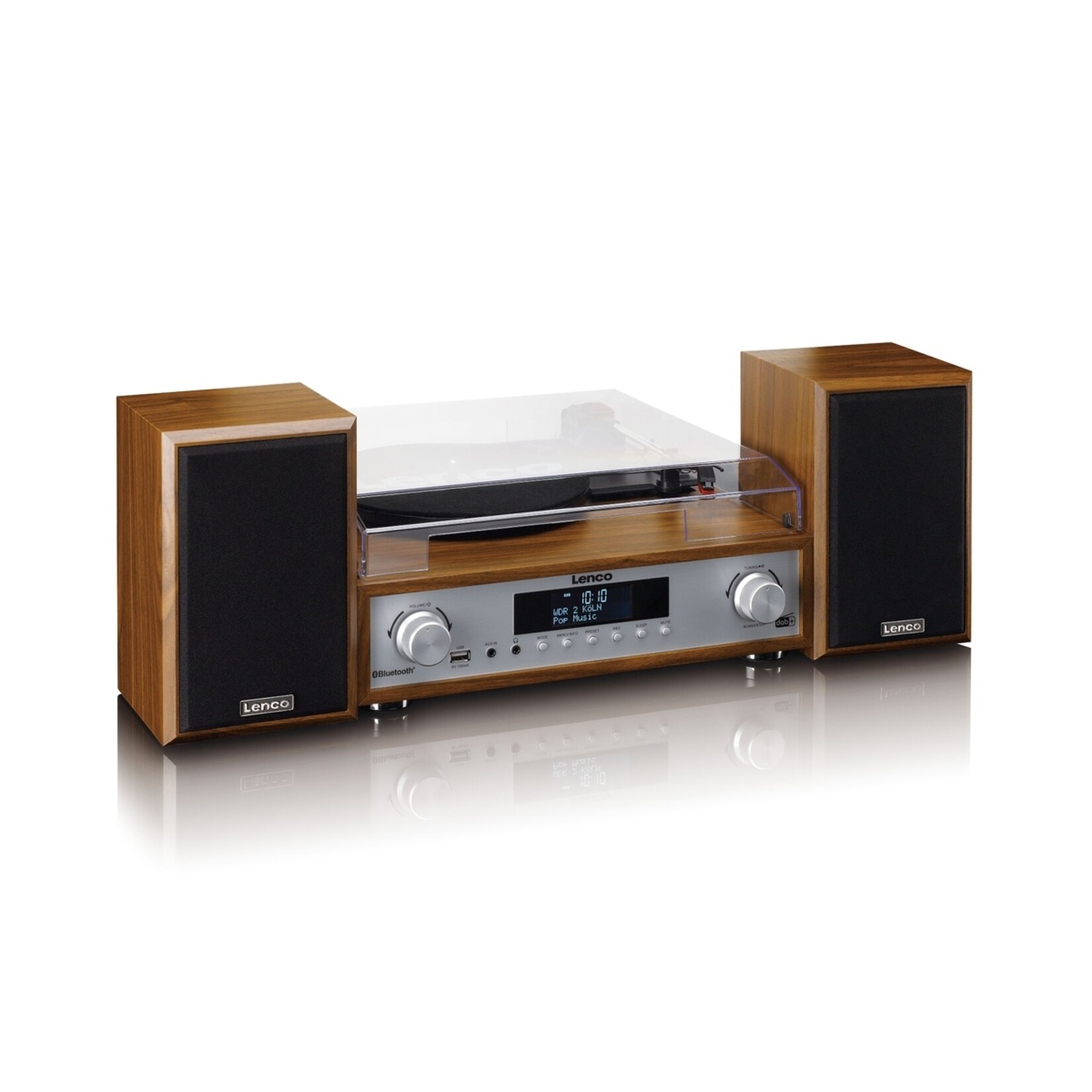 Lenco Lenco MC-160WD Stereo Set met Platenspeler - Radio en Bluetooth