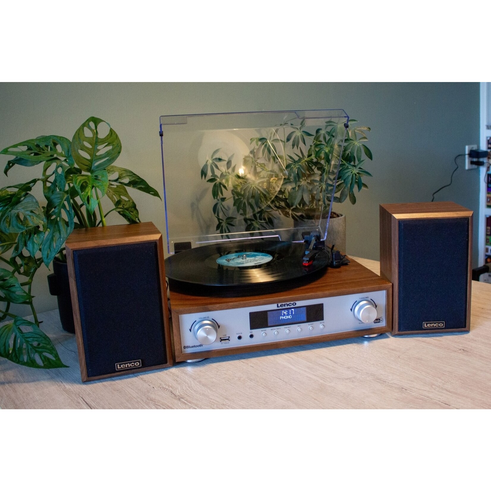 Lenco Lenco MC-160WD Stereo Set met Platenspeler - Radio en Bluetooth