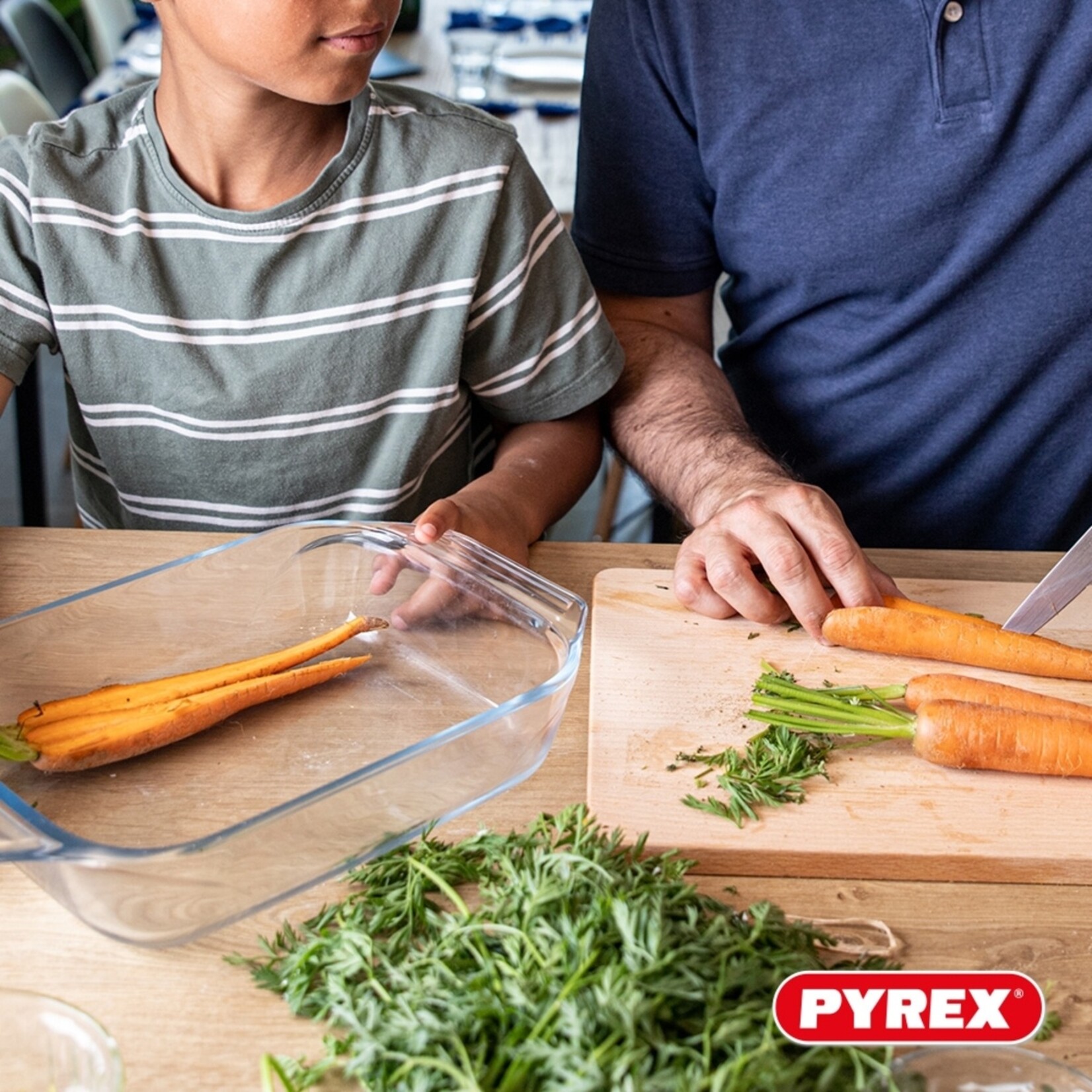 Pyrex Pyrex Irresistible Rechthoekige Ovenschalen van Transparant Glas - Set van 3