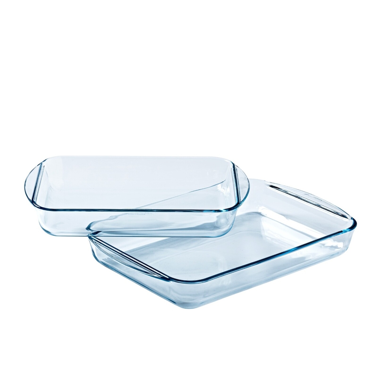 Pyrex Pyrex Essentials Rechthoekige Ovenschalen van Transparant Glas - Set van 2