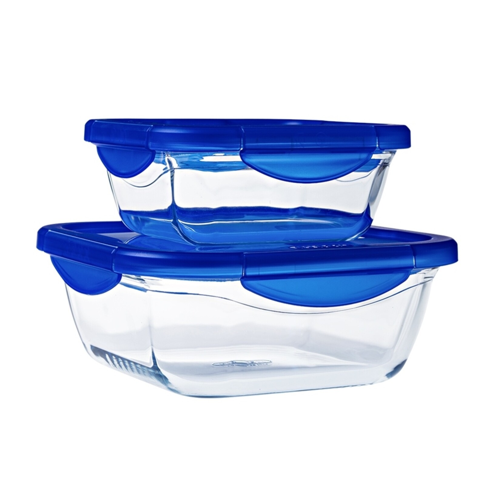 Pyrex Pyrex Cook & Go Vierkante Schalen van Glas met Deksel