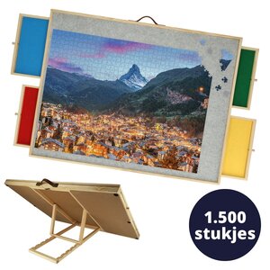 BREND BREND BR-2224 Ergonomische Puzzelplaat voor 1500 Stukjes – Verstelbaar in 5 Hoeken