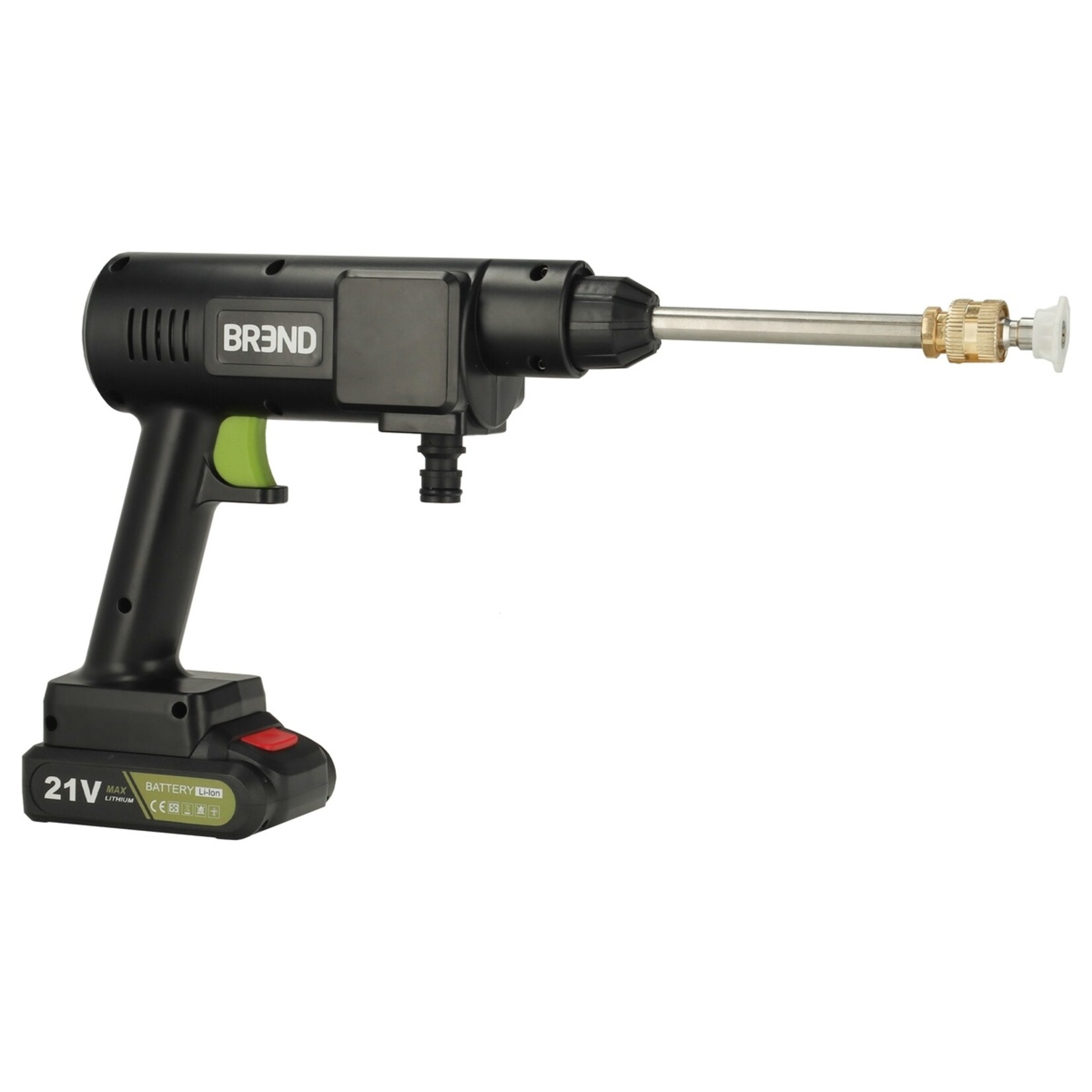 BREND BREND BR-2235 Draadloze Hogedrukreiniger met Accu en 3 Sproeipatronen