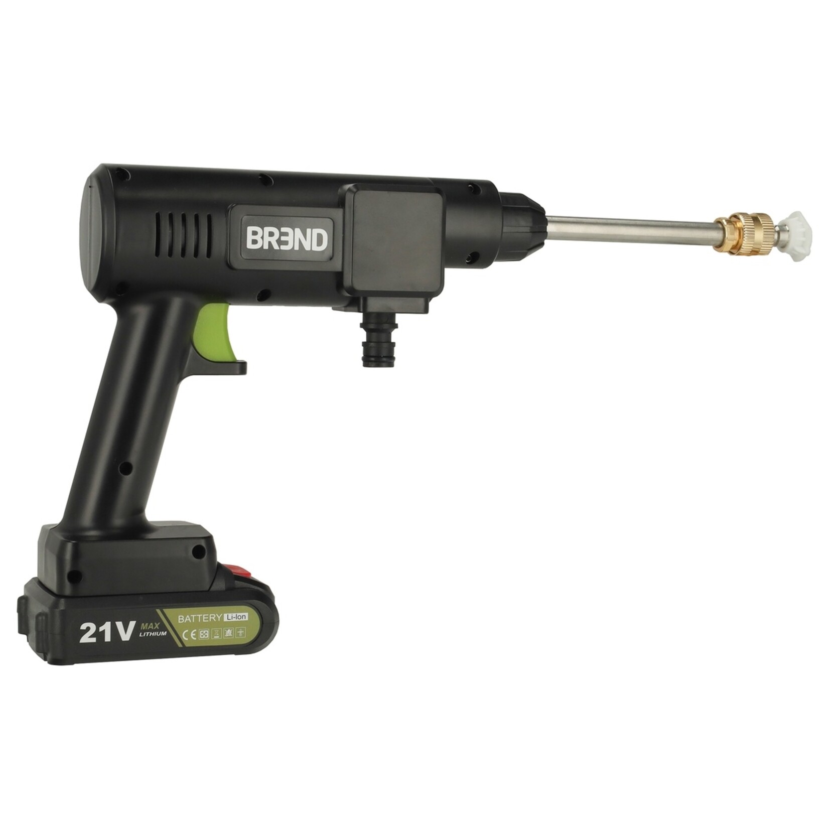 BREND BREND BR-2235 Draadloze Hogedrukreiniger met Accu en 3 Sproeipatronen