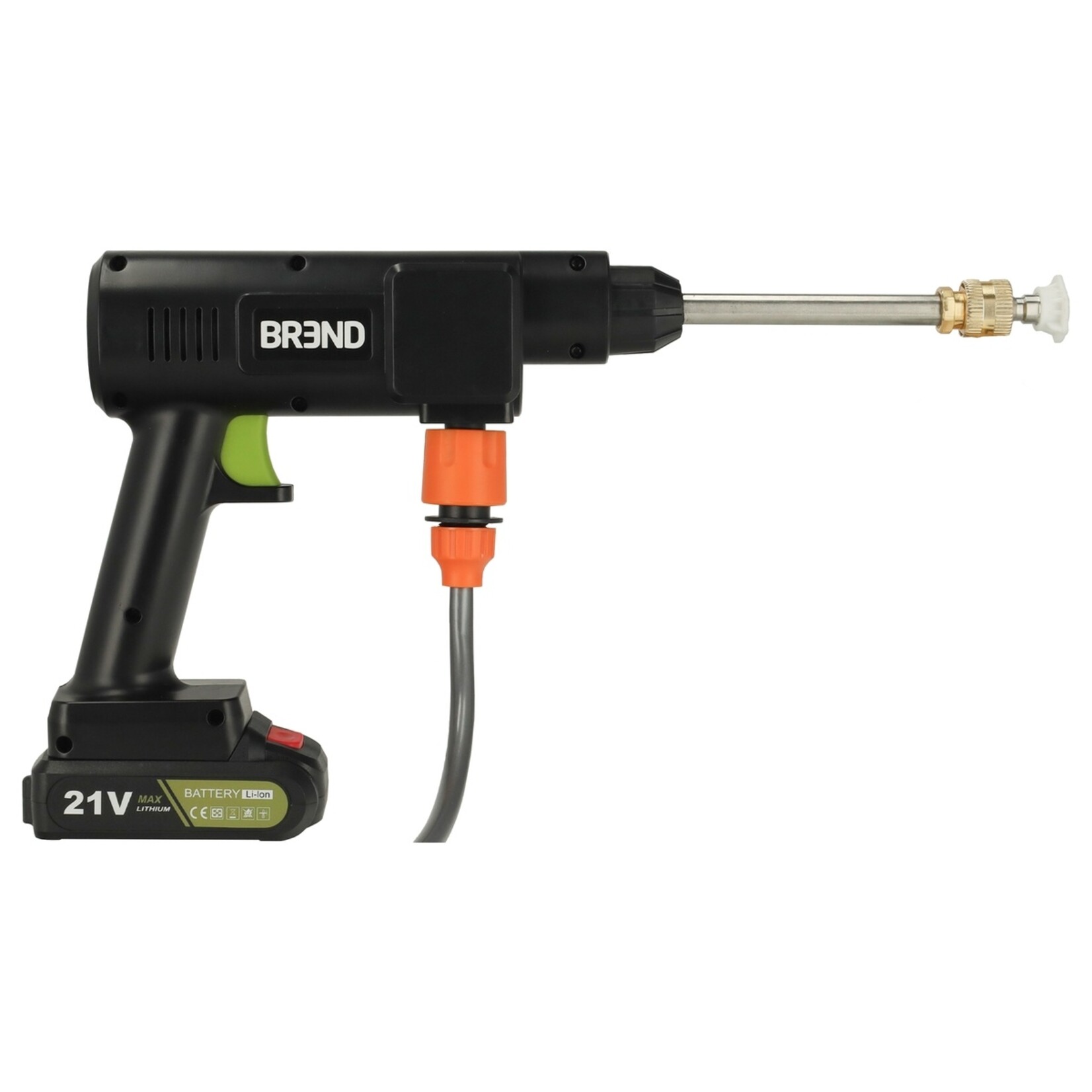 BREND BREND BR-2235 Draadloze Hogedrukreiniger met Accu en 3 Sproeipatronen