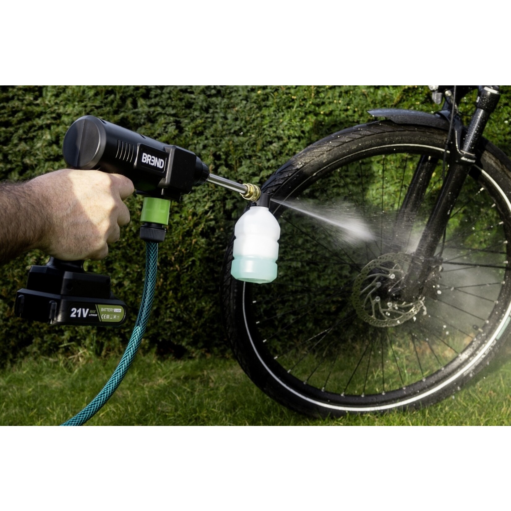BREND BREND BR-2235 Draadloze Hogedrukreiniger met Accu en 3 Sproeipatronen