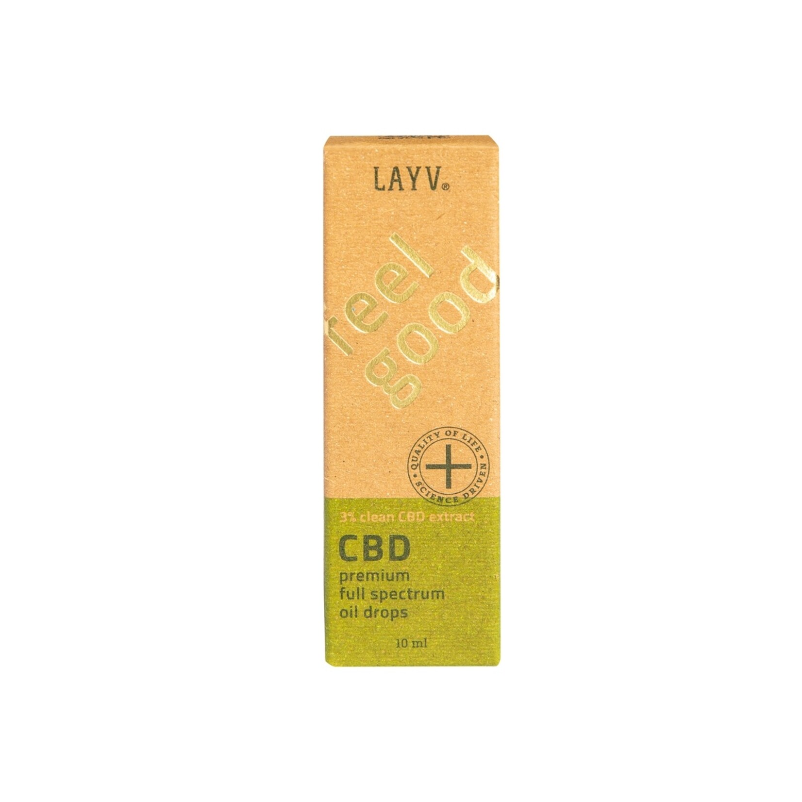 Layv LAYV® Extra Virgin CBD Olie 3% met Milde Smaak [300 mg CBD]