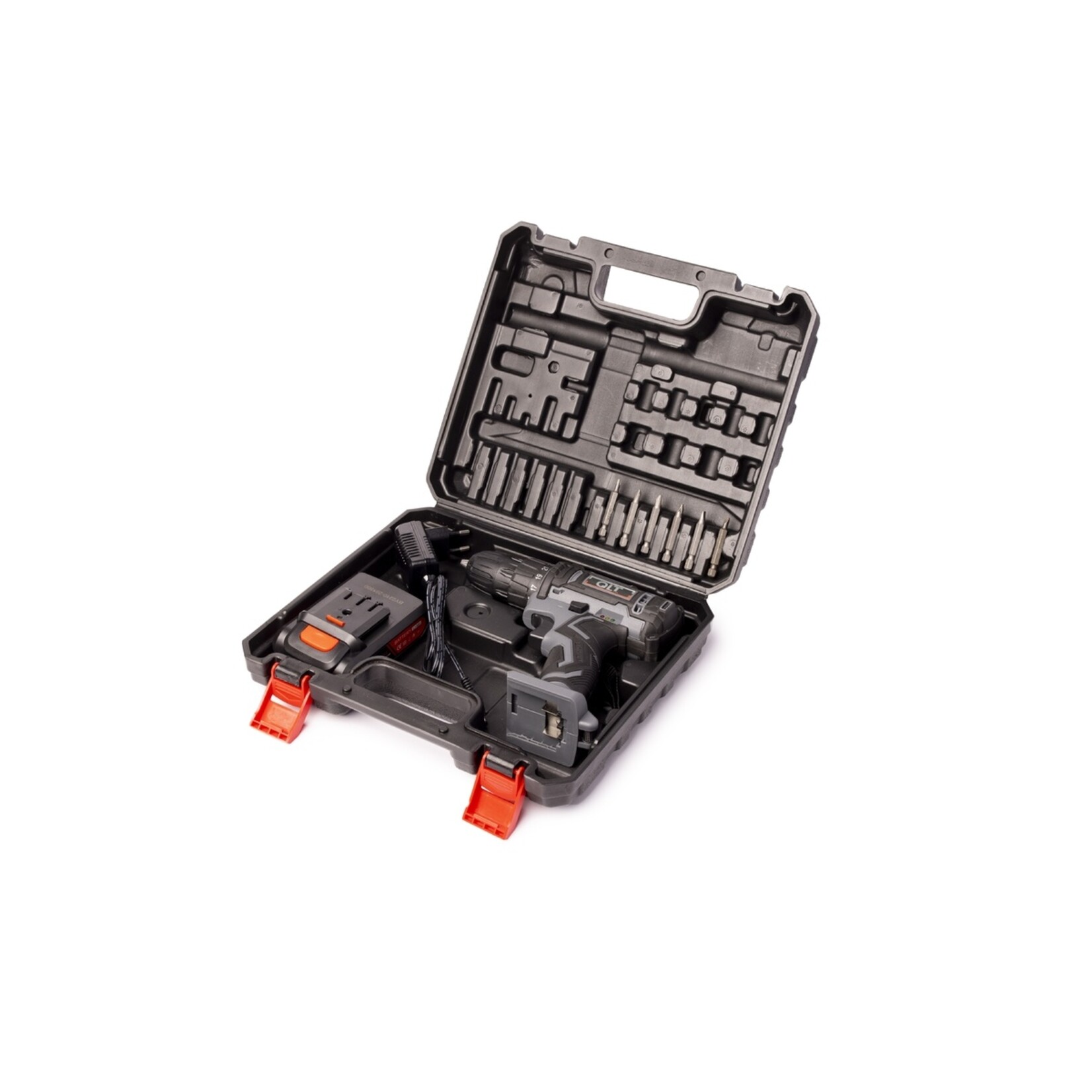 QLT No Less QLT Accuboormachine met 1500mAh Accu, 6 Bits en Opbergkoffer – 21V