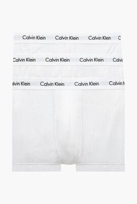 Calvin Klein White Cott.Str. Low Rise Trunk 3er-Pack