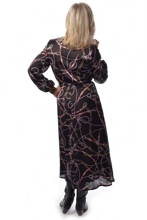 Ana Alcazar Braunes Midikleid