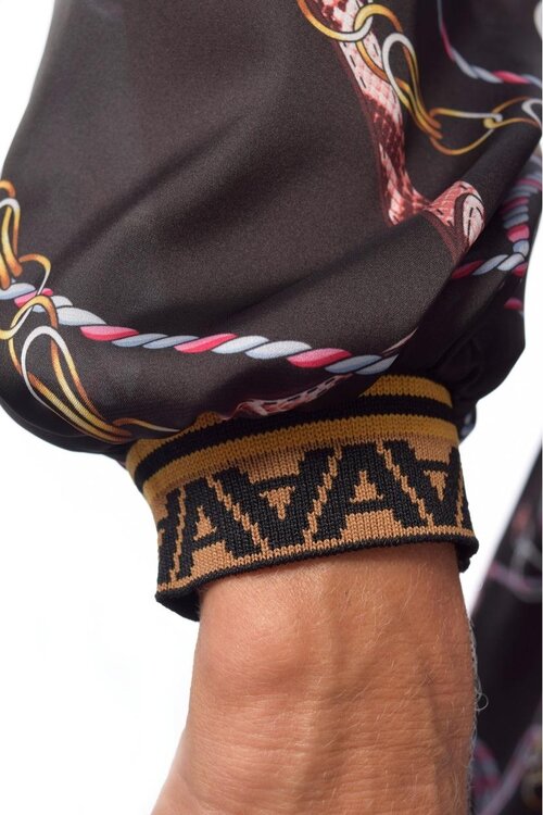 Ana Alcazar Braunes Midikleid