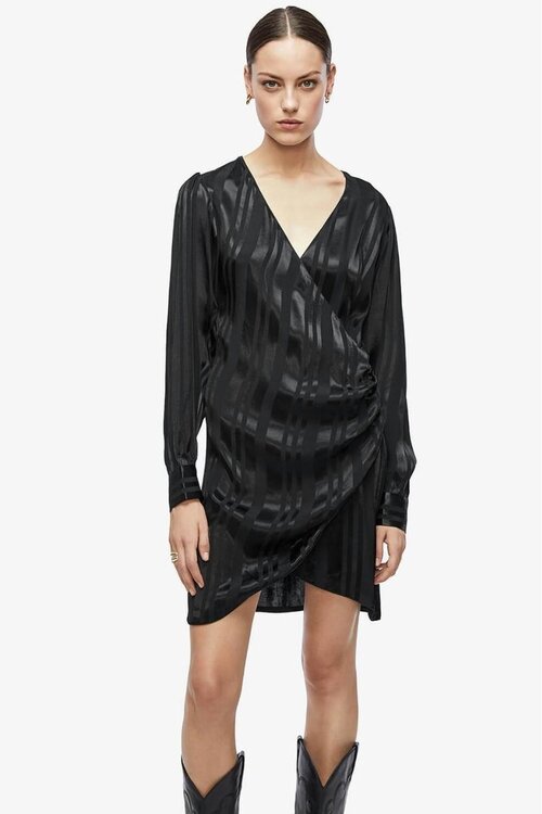 Anine Bing Schwarzes Penelope Kleid