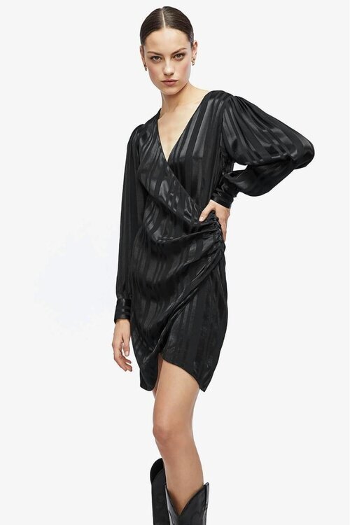 Anine Bing Schwarzes Penelope Kleid