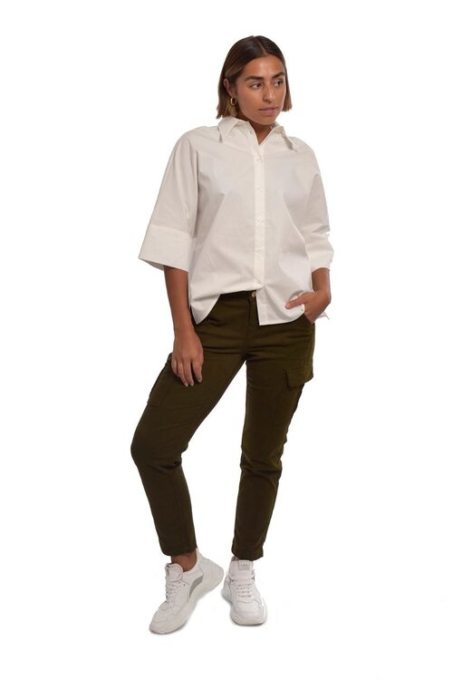 7 For All Mankind Cargo-Chino in Khaki