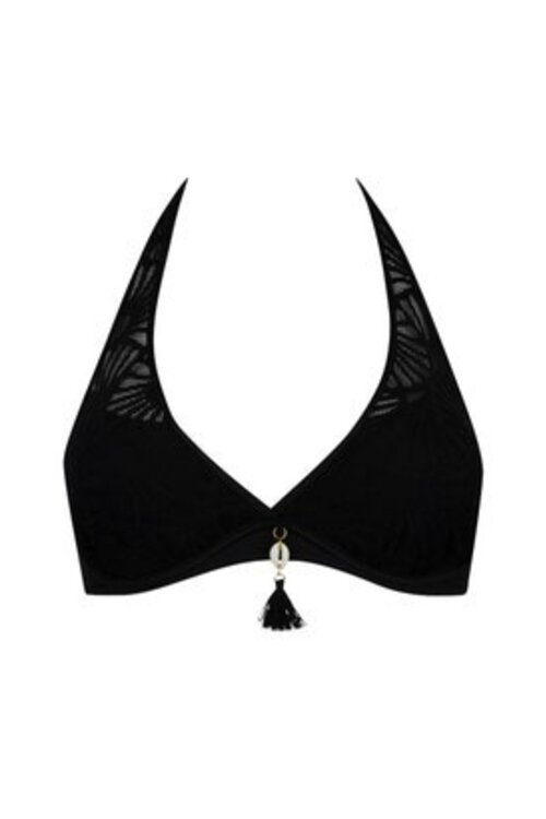 Antigel Schwarzes La Muse Dentelle Bikinioberteil