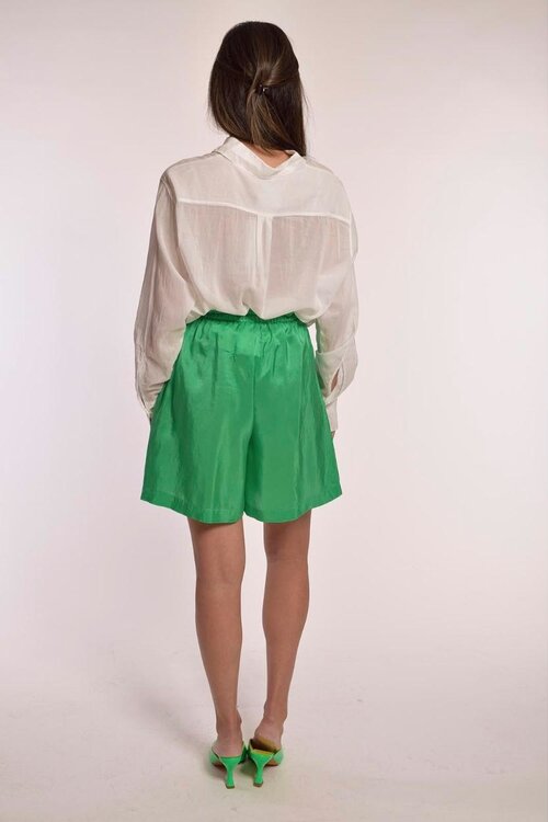 Forte_Forte Emerald Seiden-Drawstring-Bermuda