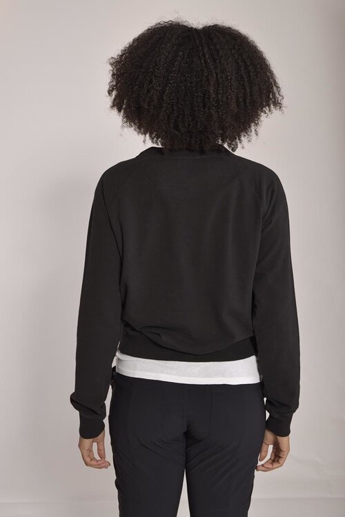 10Days Schwarzer RUNDHALS-PULLOVER