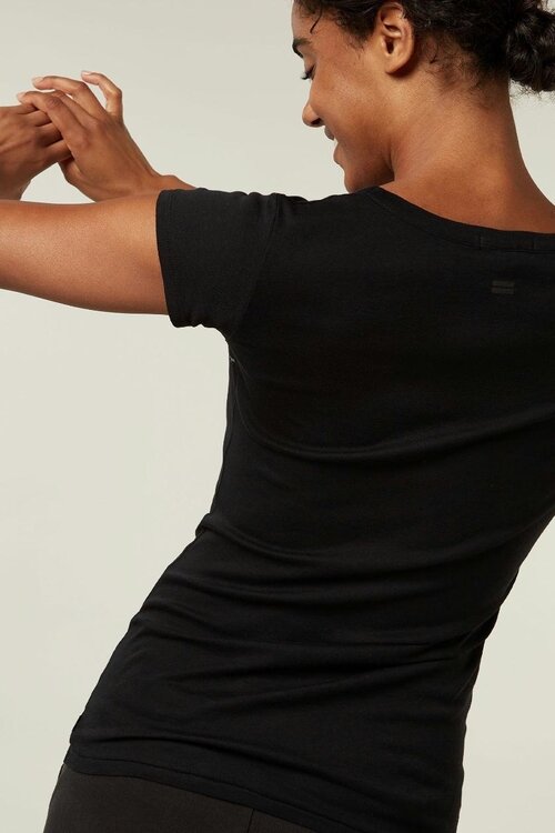 10Days Schwarz DAS SLIM FIT TEE