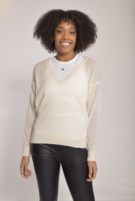 10Days Ecru DER DÜNNE PULLOVER