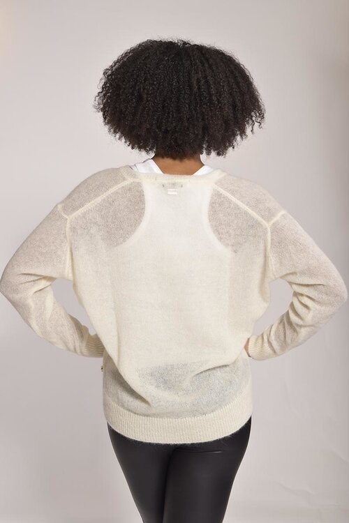 10Days Ecru DER DÜNNE PULLOVER