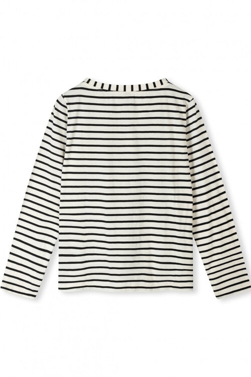10Days weiß/schwarz THE LONGSLEEVE STRIPE