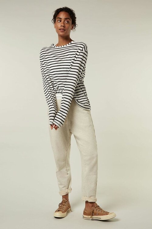 10Days weiß/schwarz THE LONGSLEEVE STRIPE