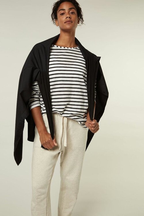 10Days weiß/schwarz THE LONGSLEEVE STRIPE