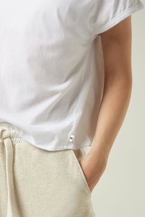 10Days Weißes V-AUSSCHNITT-T-SHIRT