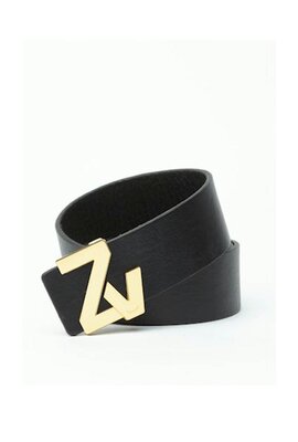 Zadig & Voltaire Noir ZV Initial LA Gürtel, 30 mm, Natur