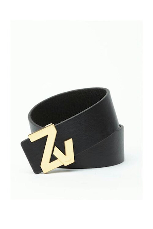 Zadig & Voltaire Noir ZV Initial LA Gürtel, 30 mm, Natur