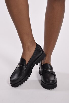 Zadig & Voltaire Noir Joecassin Semy-Shiny Kalbsleder